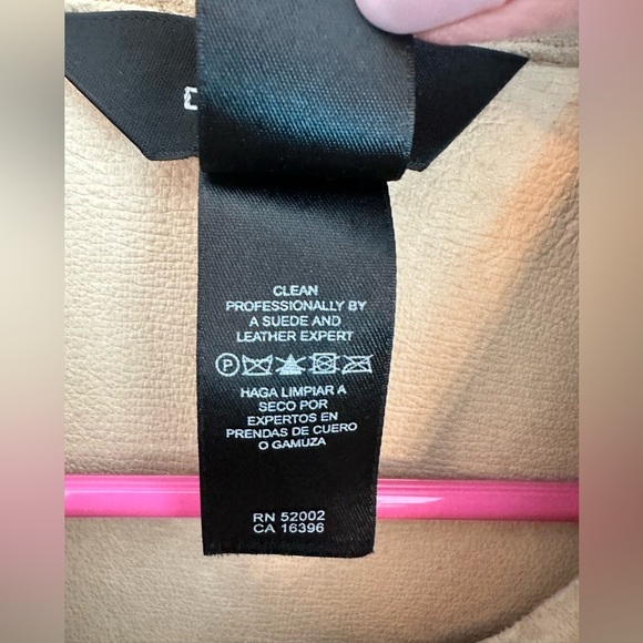 Claiborne Vintage Tan Suede Moleskin Jacket Size Large - Picture 4 of 10